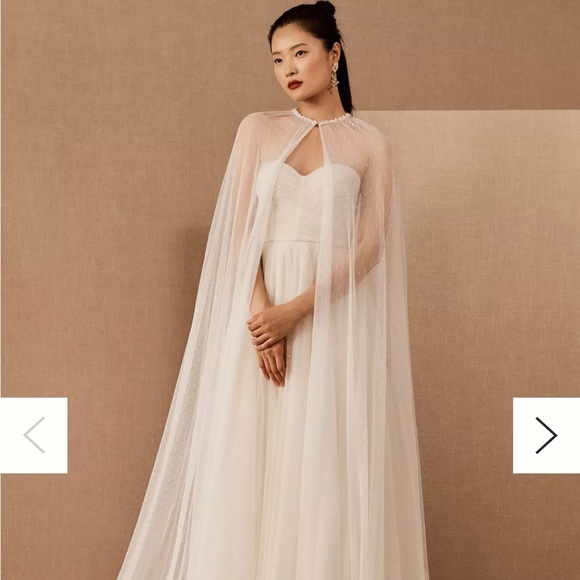 BHLDN Jenny Yoo Tory cape (brand new) - Picture 4 of 6